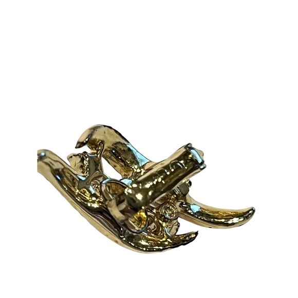 CORO Signed Vintage Earrings Lot of (2 pair) Rhinestone Screw & Clip A11… - Picture 9 of 12